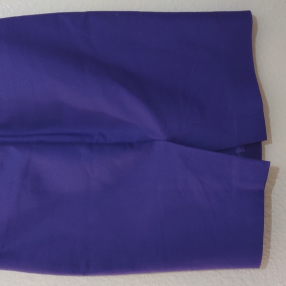 SLIGHTLY USED J. CREW NO. 2 PENCIL SKIRT COLOR PURPLE SIZE 00 95%COTTON 5%SPANDX - Picture 7 of 7